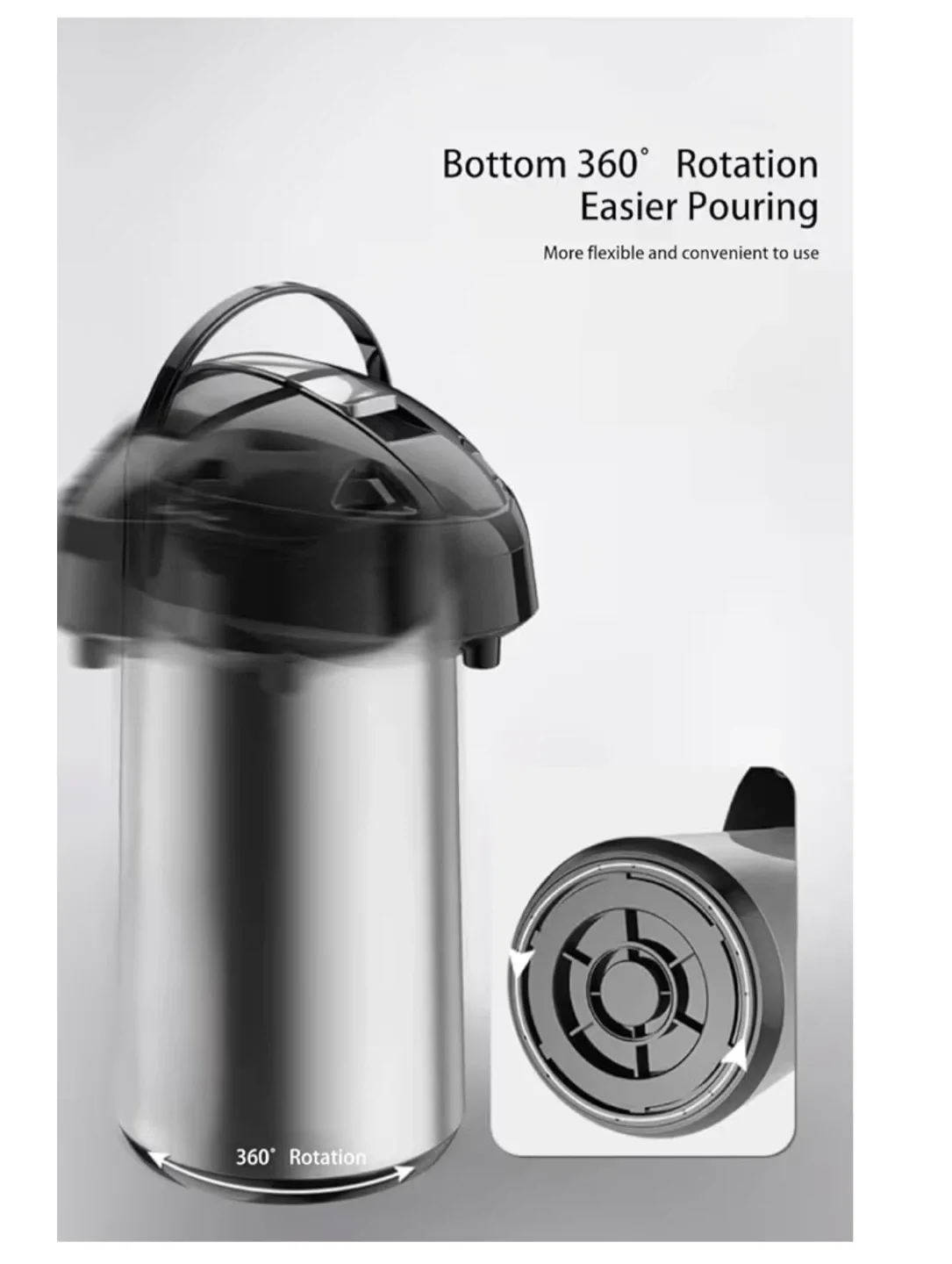 Thermal Coffee Carafe 118 Oz, Hot for 12Hrs & Cold for 24Hrs image indicator(5)