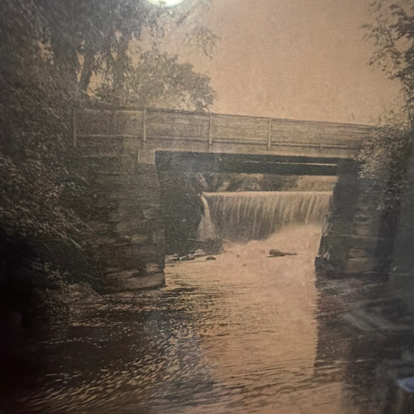 Le Busch "Falls beyond the Bridge" Framed Print image indicator(4)