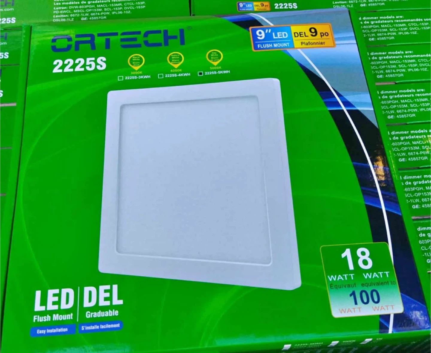 Ortech 2225S 9" LED Flush Mount - New