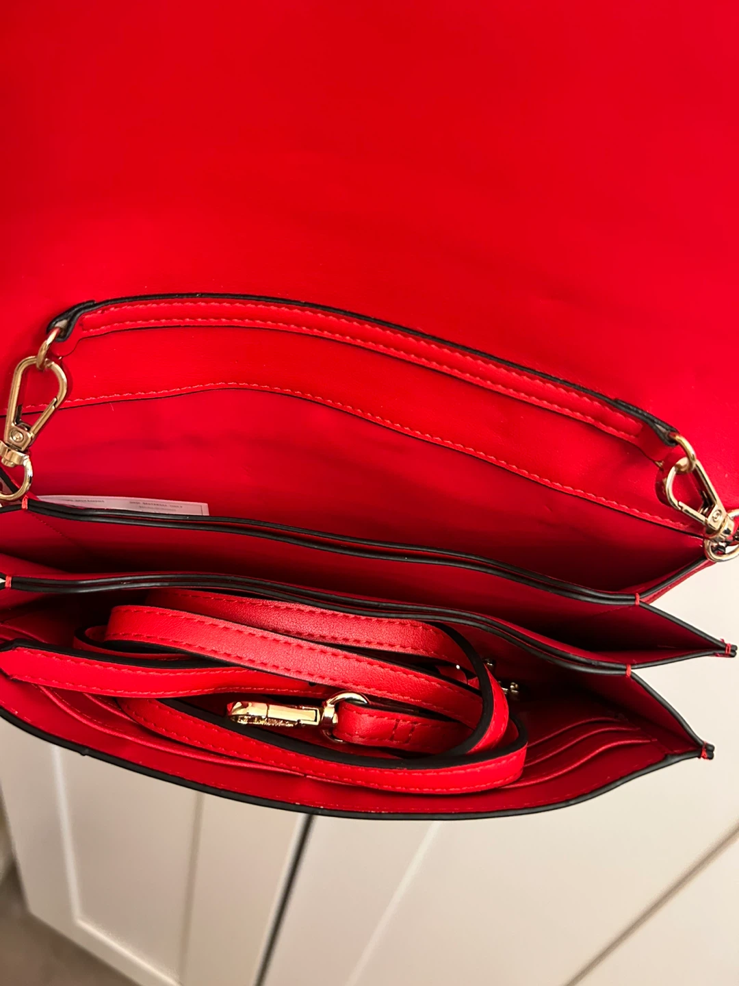 Aldo Red Clutch with Gold Chain - photo 2