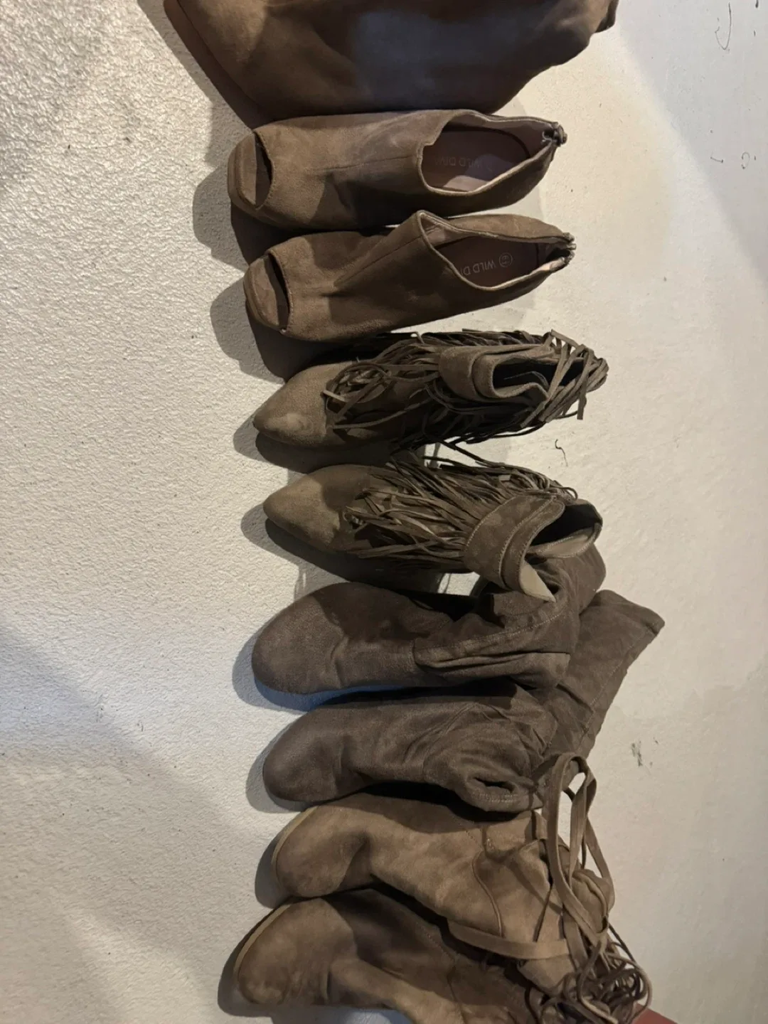 Wild Diva Brown Suede Boots image indicator(2)