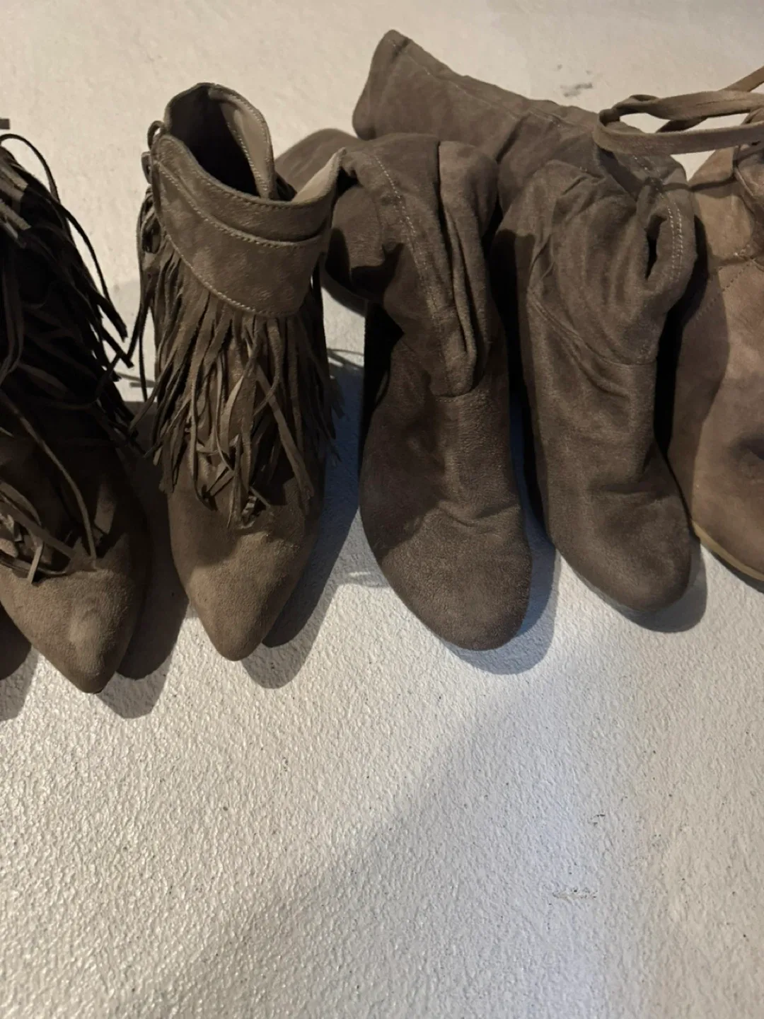 Wild Diva Brown Suede Boots image indicator(4)