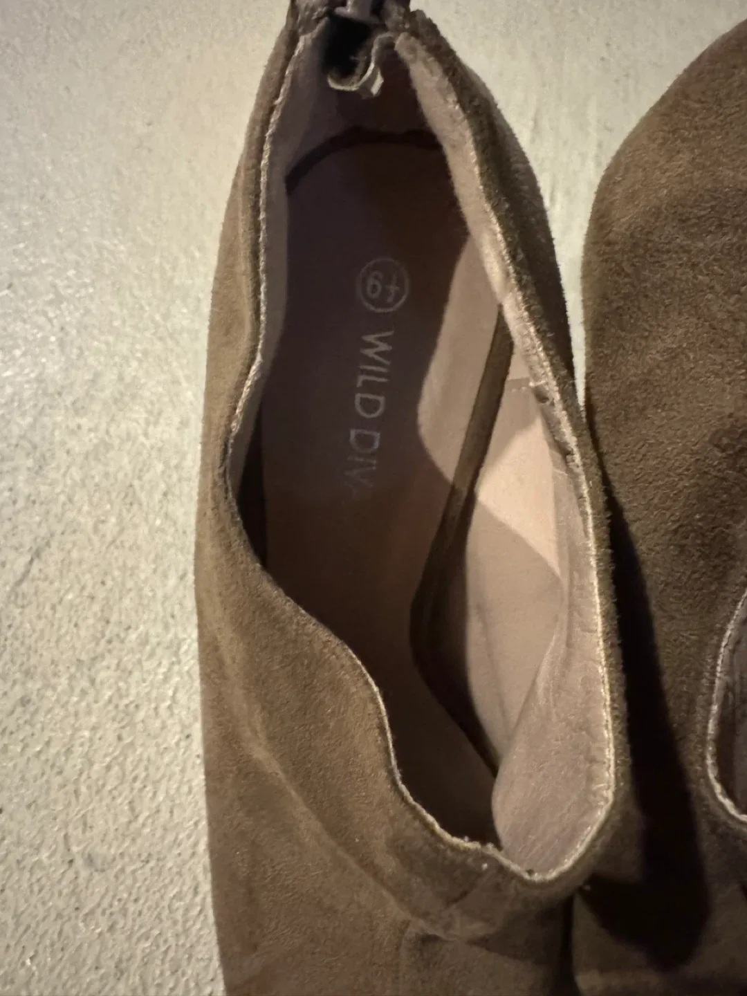 Wild Diva Brown Suede Boots image indicator(7)