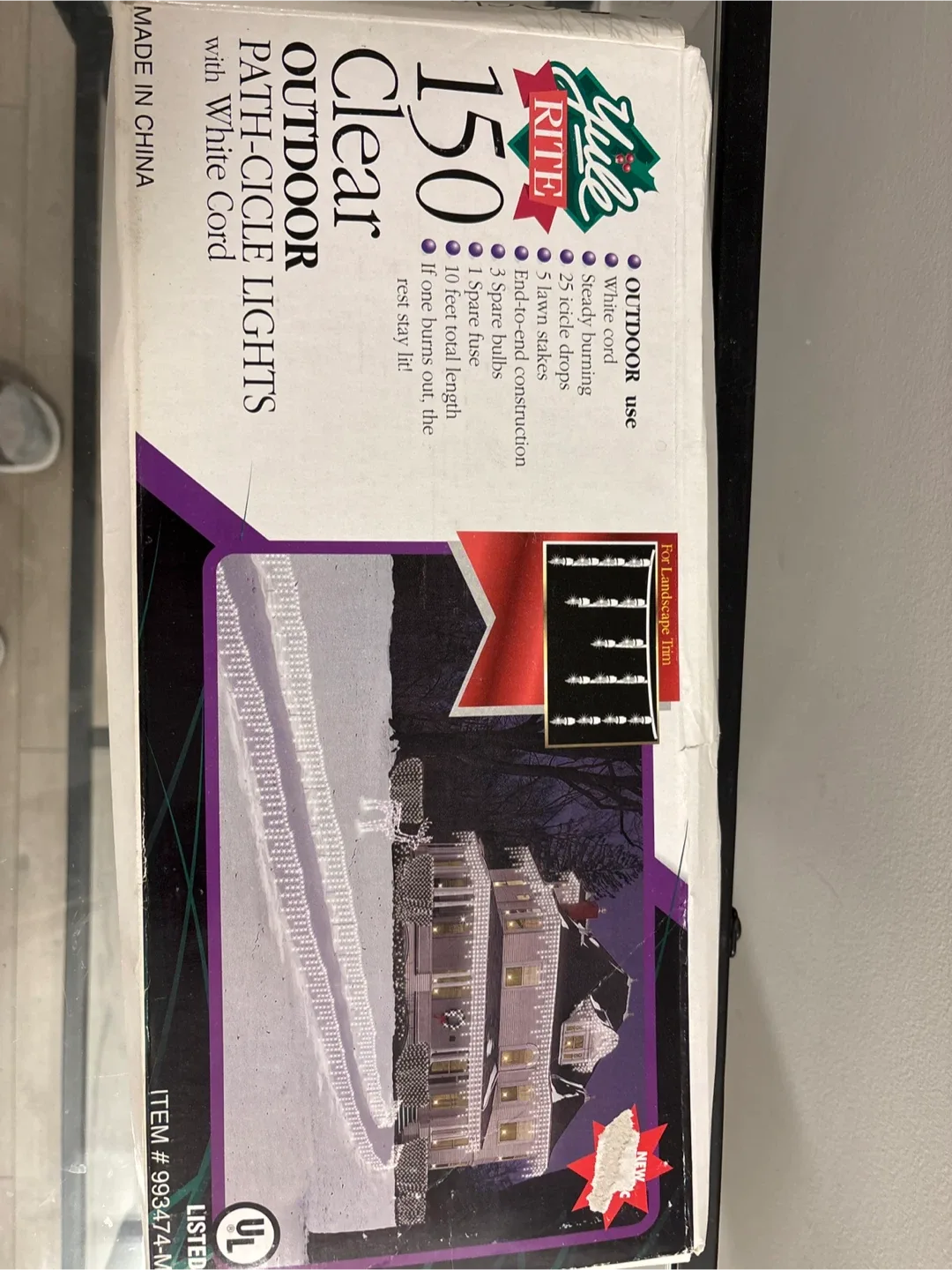 Yule Rite 150 Clear Outdoor Path-Cicle Lights