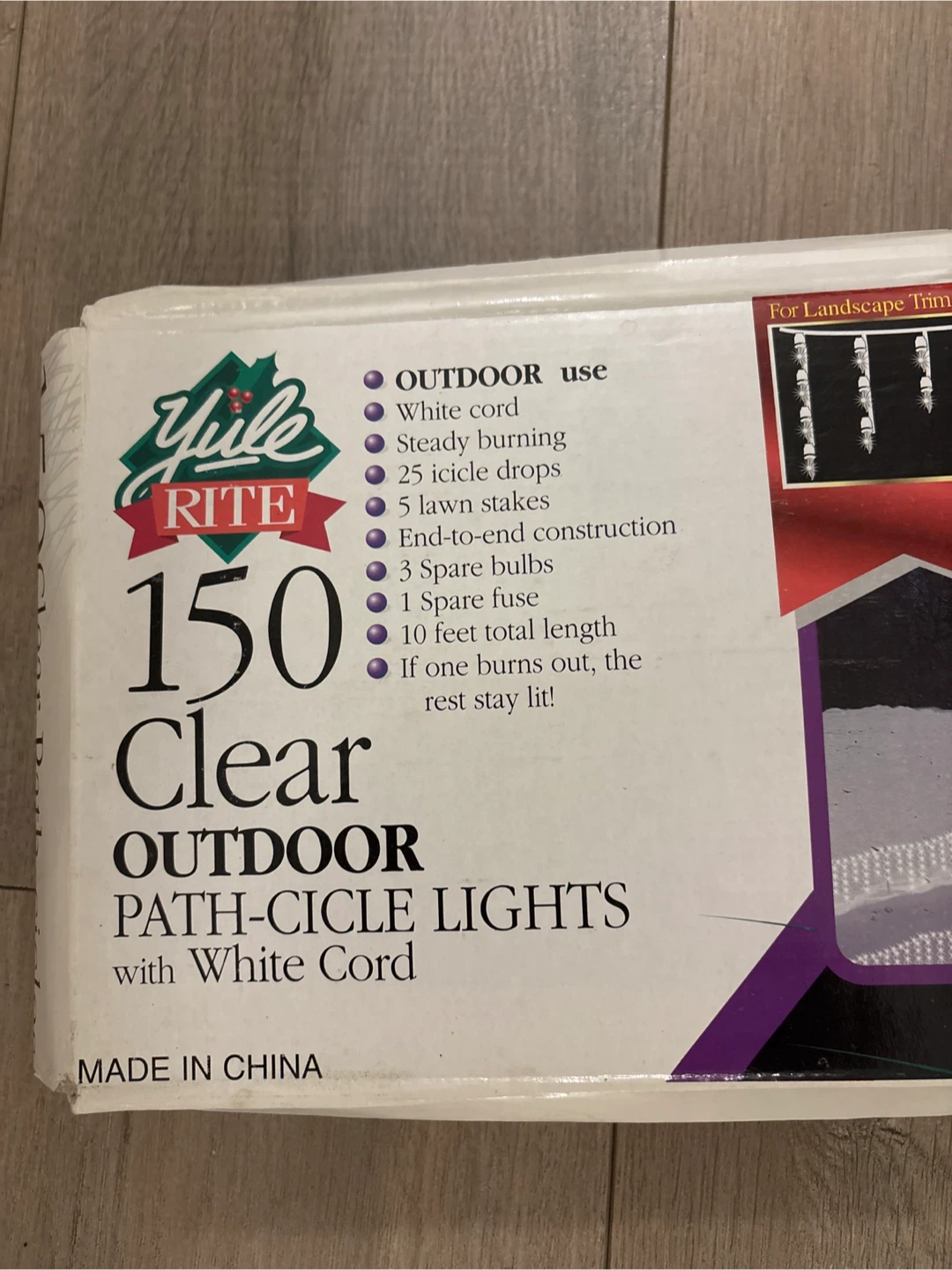 Yule Rite 150 Clear Outdoor Path-Cicle Lights - photo 3