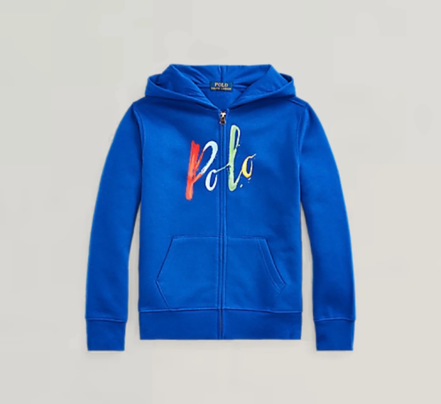 Polo Ralph Lauren Hoodie Boys Large (14-16) Blue Paint Logo NWT