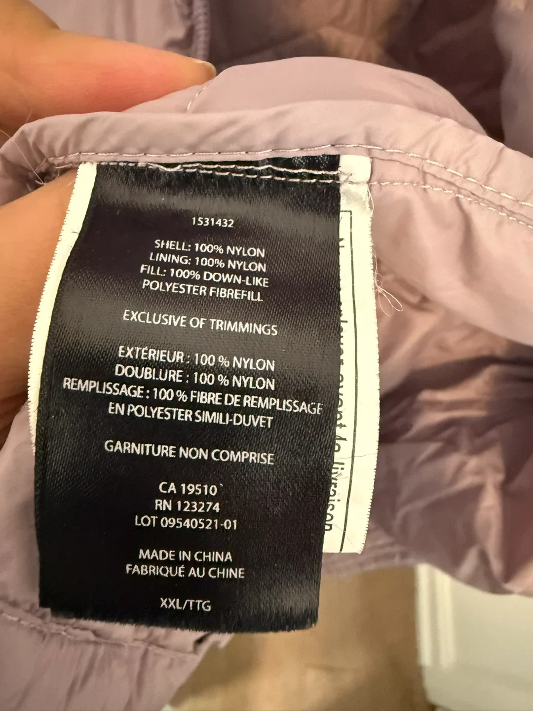 Paradox Pink Down Alternative Puffer Jacket - Size XXL image indicator(8)