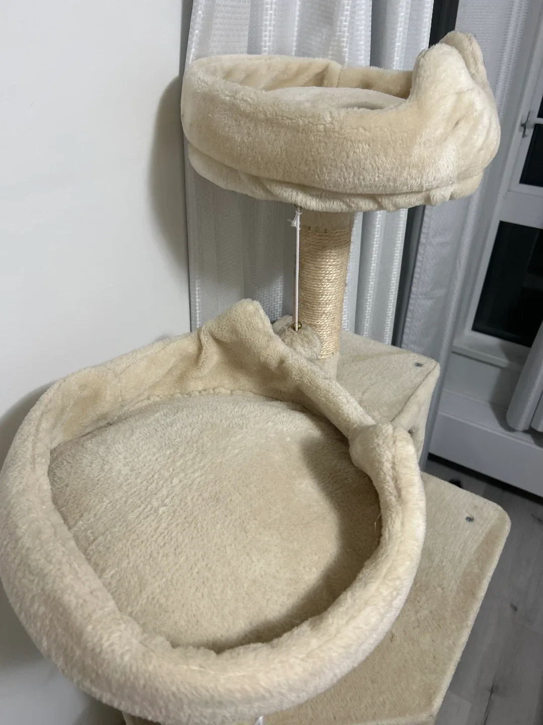 Beige Cat Tree with Scratching Posts image indicator(4)