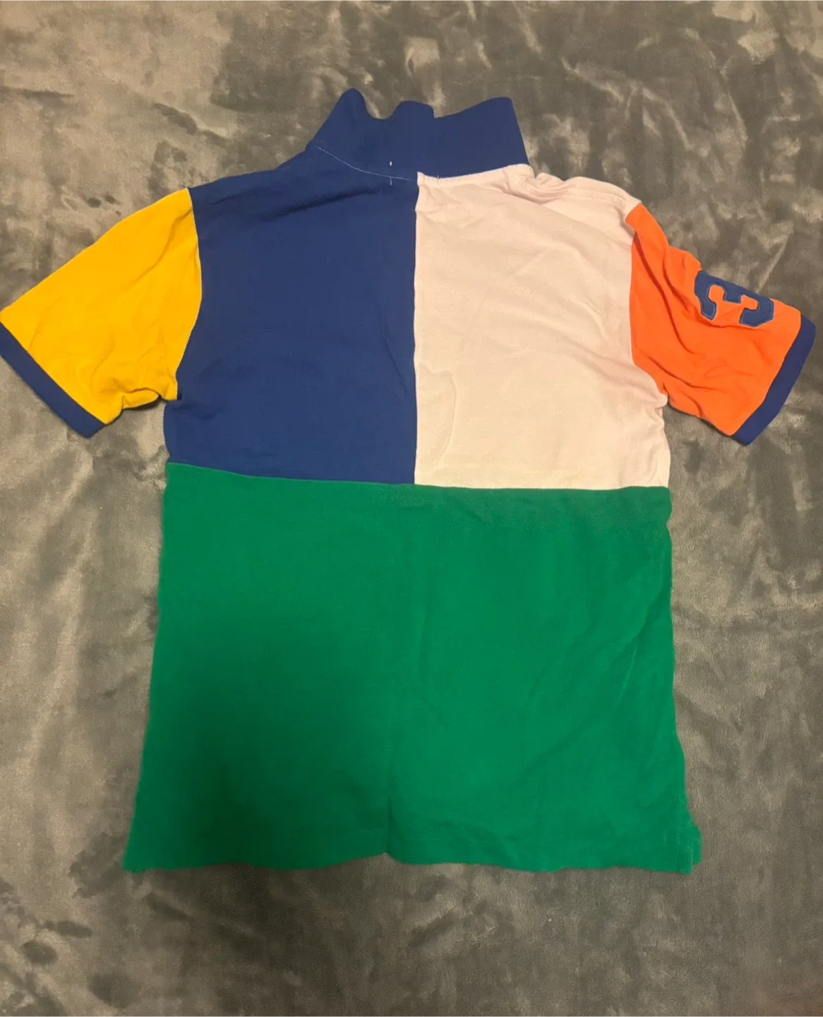 Polo Ralph Lauren Colour Block Rugby Shirt - L/G (14-16) image indicator(2)