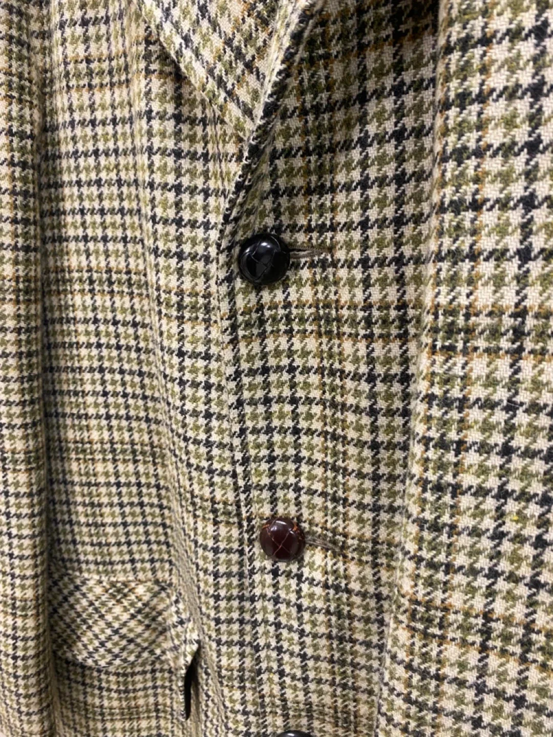 Vintage 80s Beumont Houndstooth Coat Jacket Womens - L to XL image indicator(5)