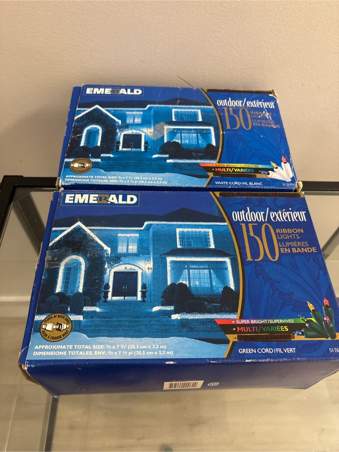 Emerald Outdoor Ribbon Lights - 150 Lights