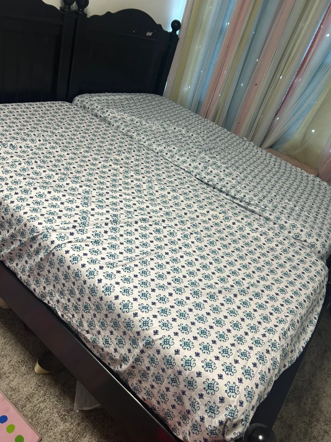 2 twin Black Bed Frame & Dresser Set image indicator(2)