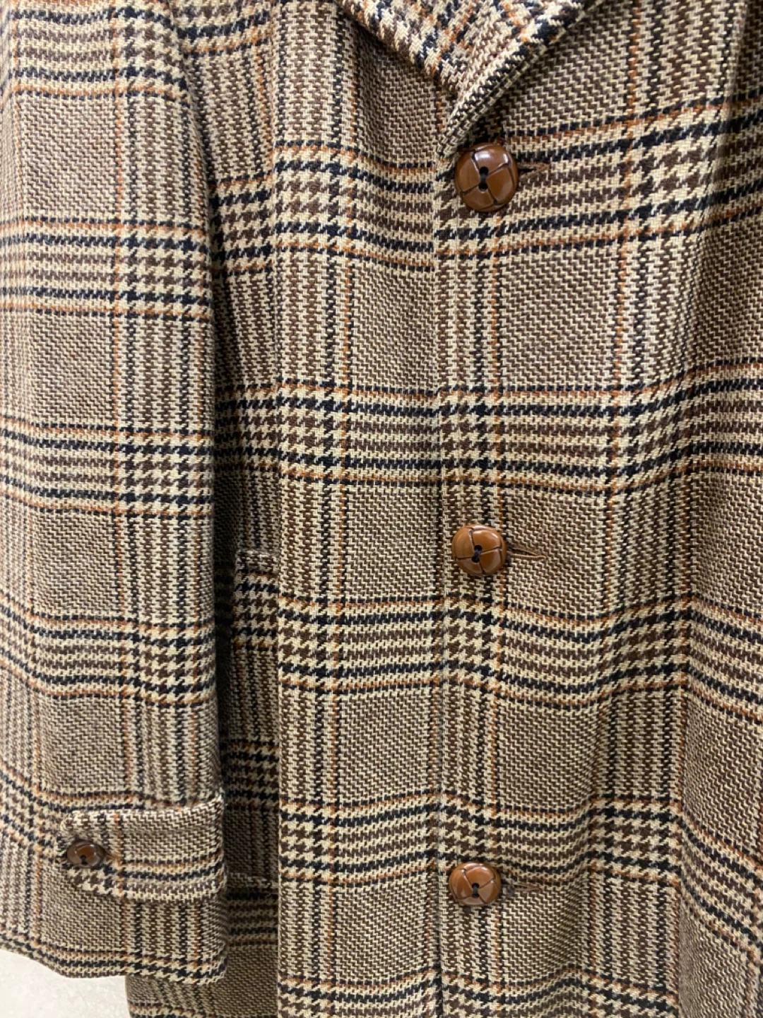 VTG Promenade by Croydon Classic Plaid Wool Coat Mens - L to XL - photo 3