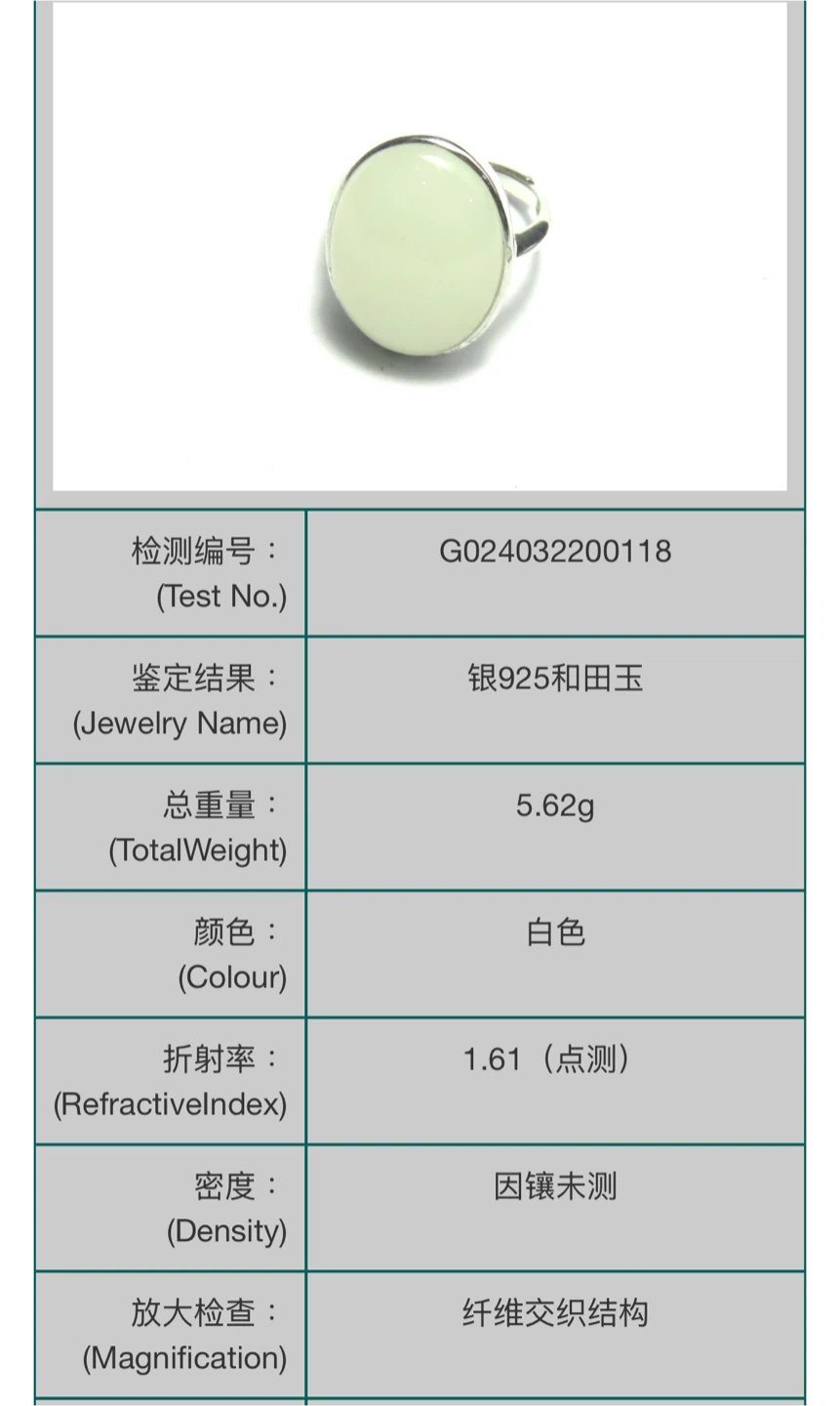 Hetian Jade S925 Ring - photo 4