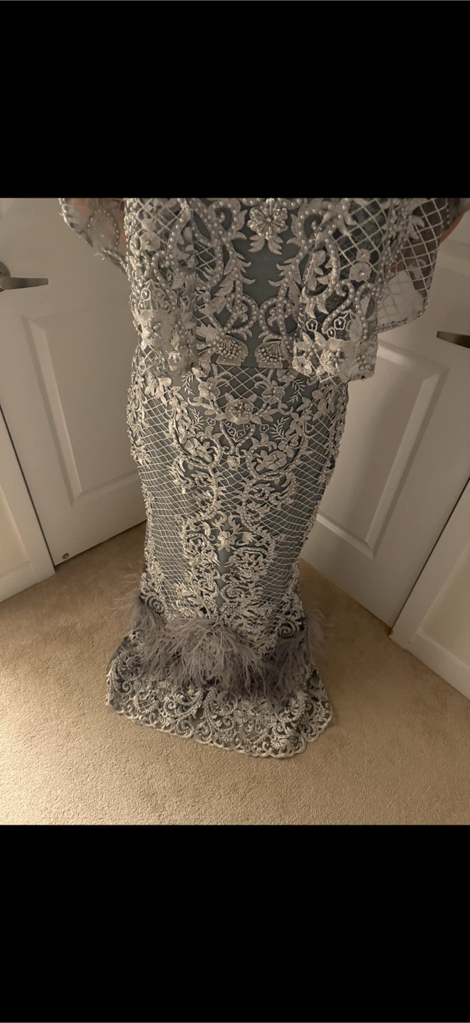 Lace Embellished Formal Dress - photo 3