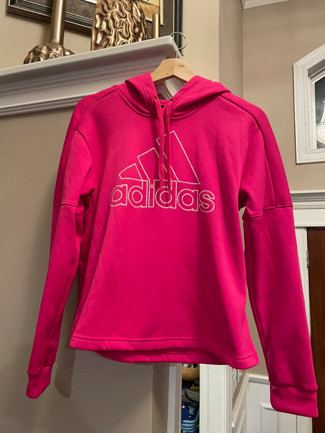 Adidas Climawarm Hoodie - Size M - Pink