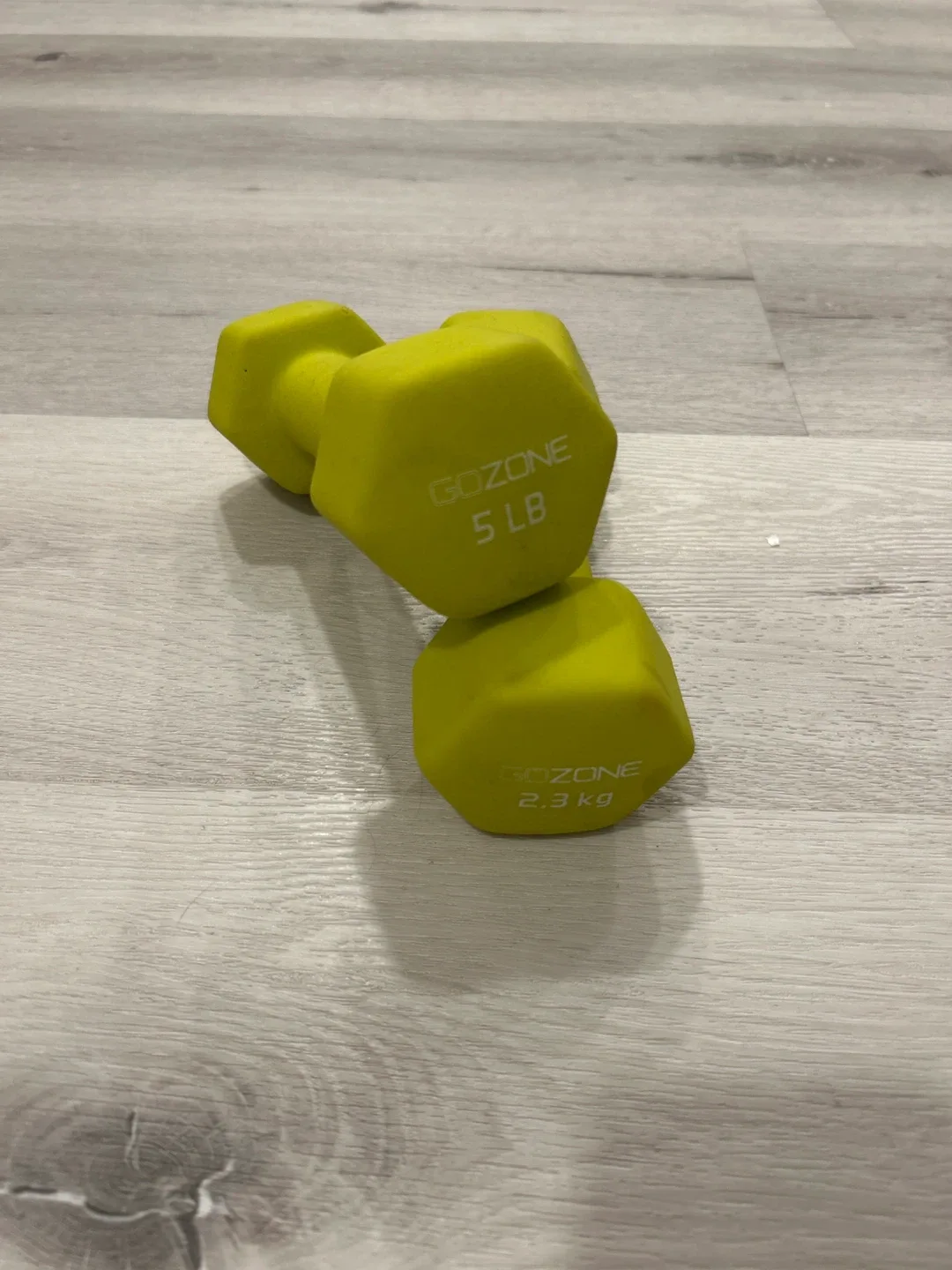 GOZONE 5 LB Dumbbell - Yellow image indicator(2)