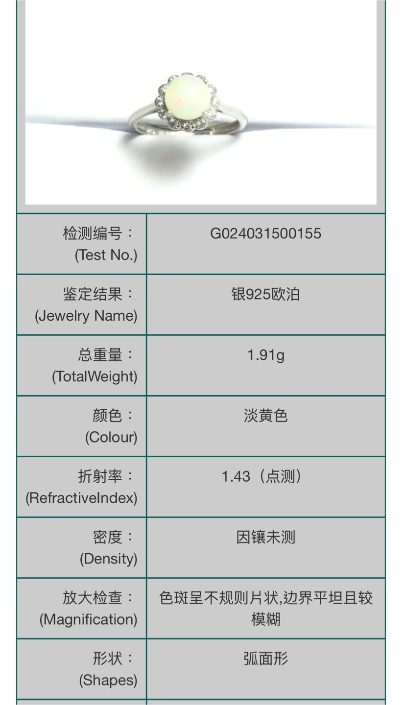 Opal S925 Ring - photo 5