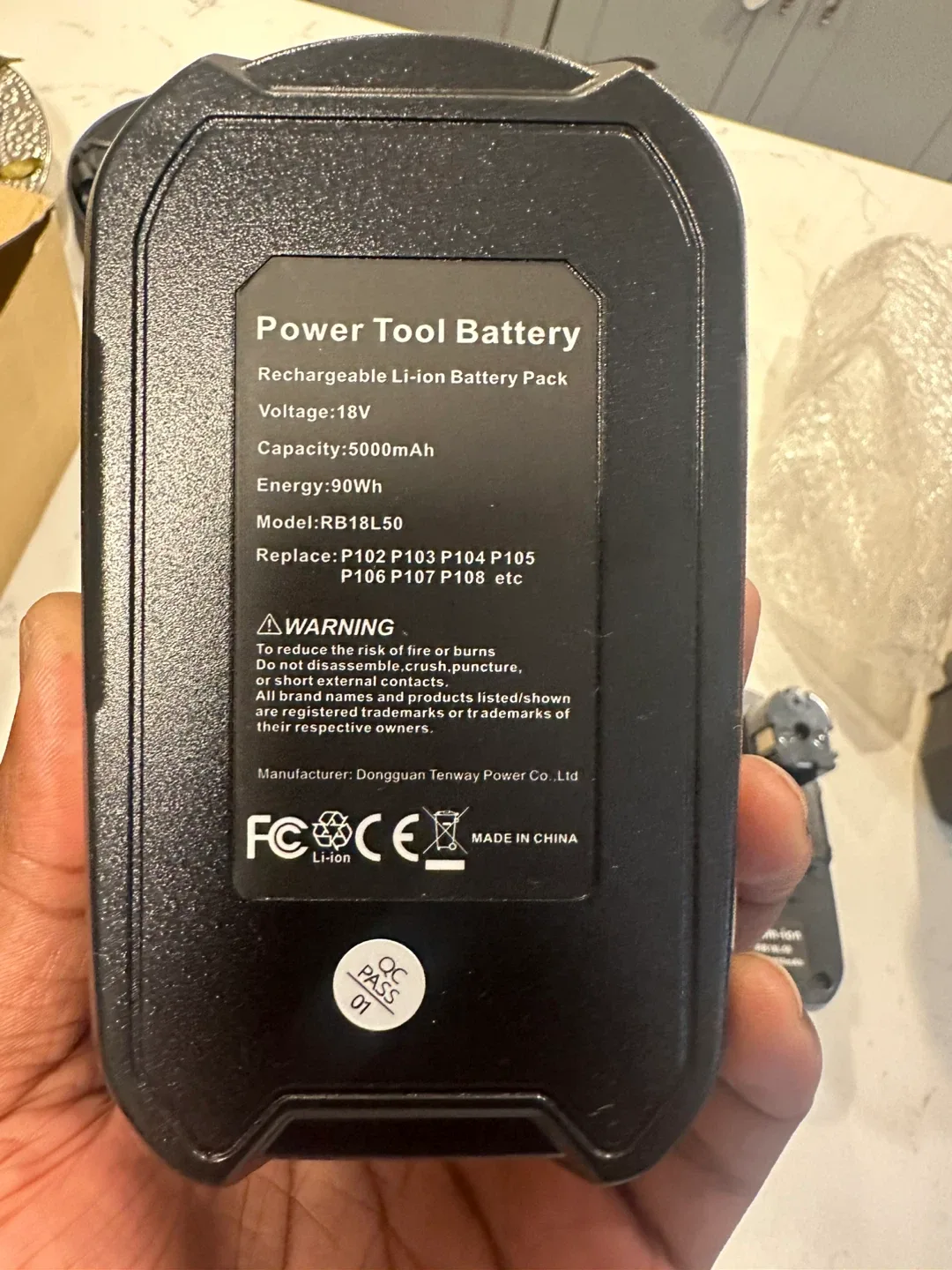 Power Tool Battery Rechargeable Li-ion 18V image indicator(3)