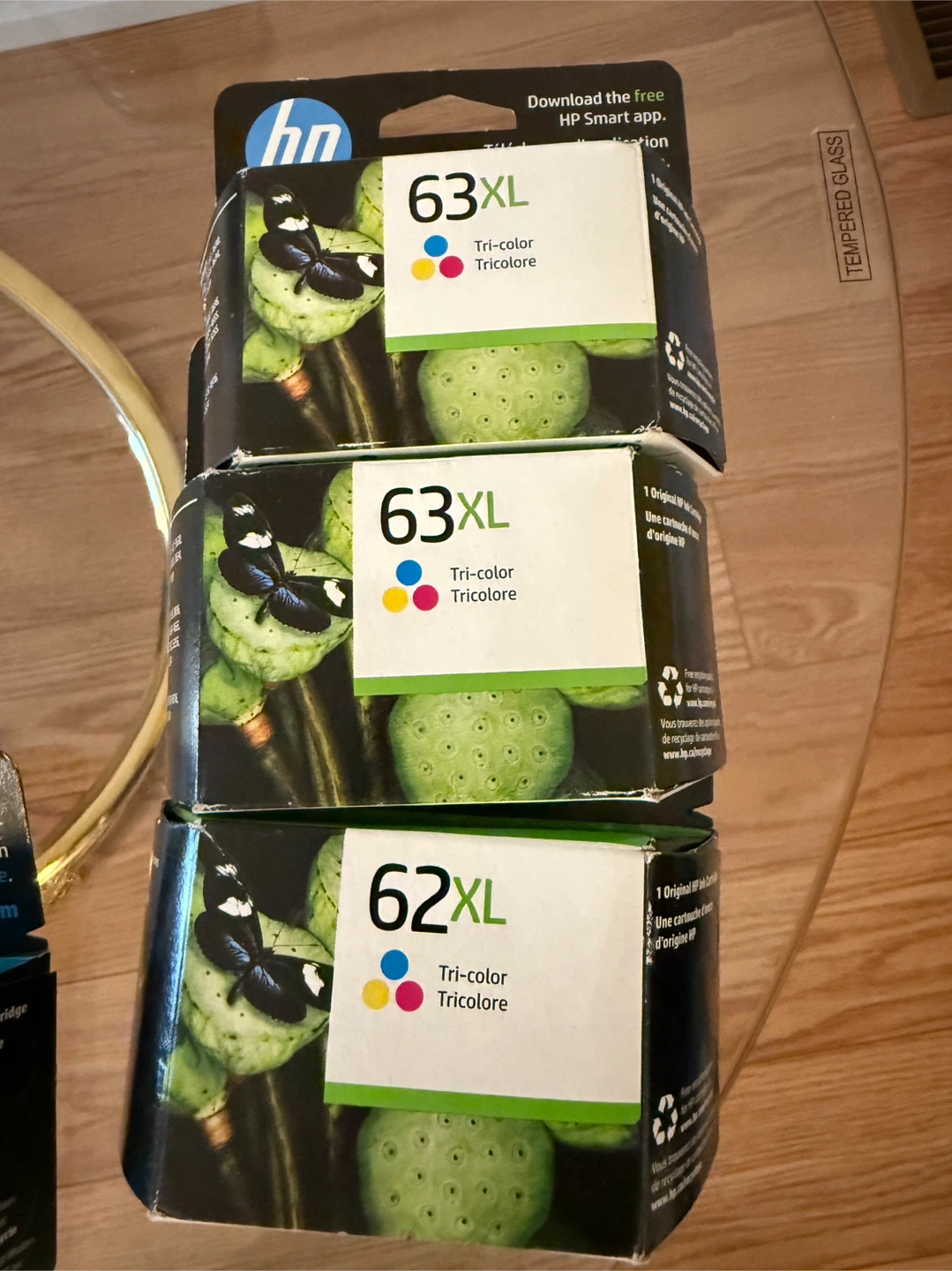 HP 63XL & 62XL Ink Cartridges - Tri-Color