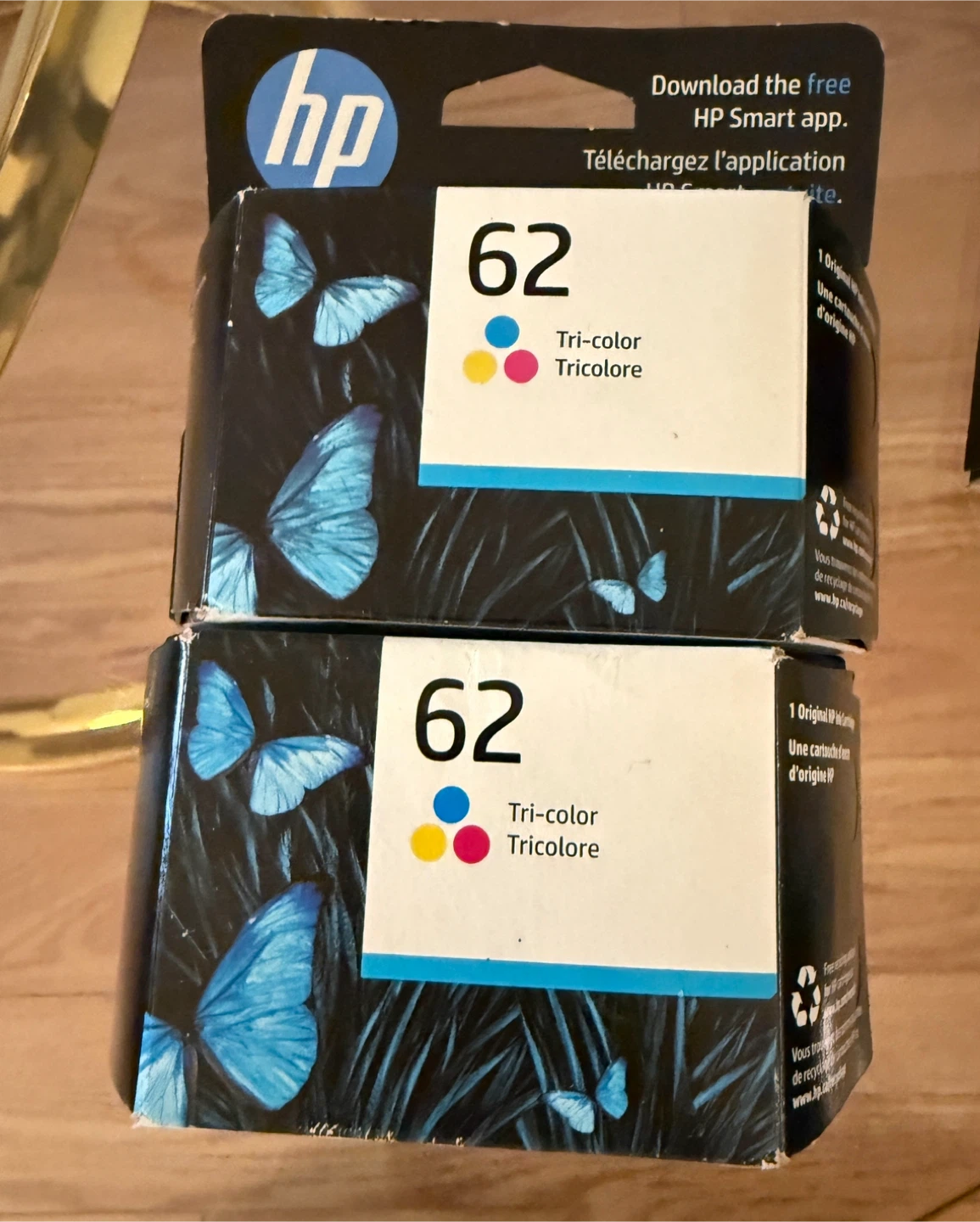 HP 62 Tri-color Ink Cartridge - New