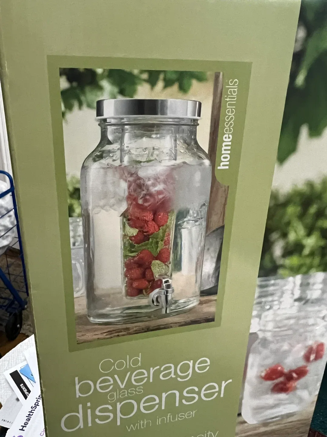 Brand new in box Home Essentials 1.5 Gallon Beverage Dispenser thumbnail