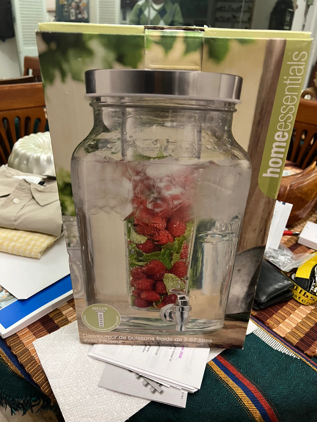 Brand new in box Home Essentials 1.5 Gallon Beverage Dispenser - photo 4