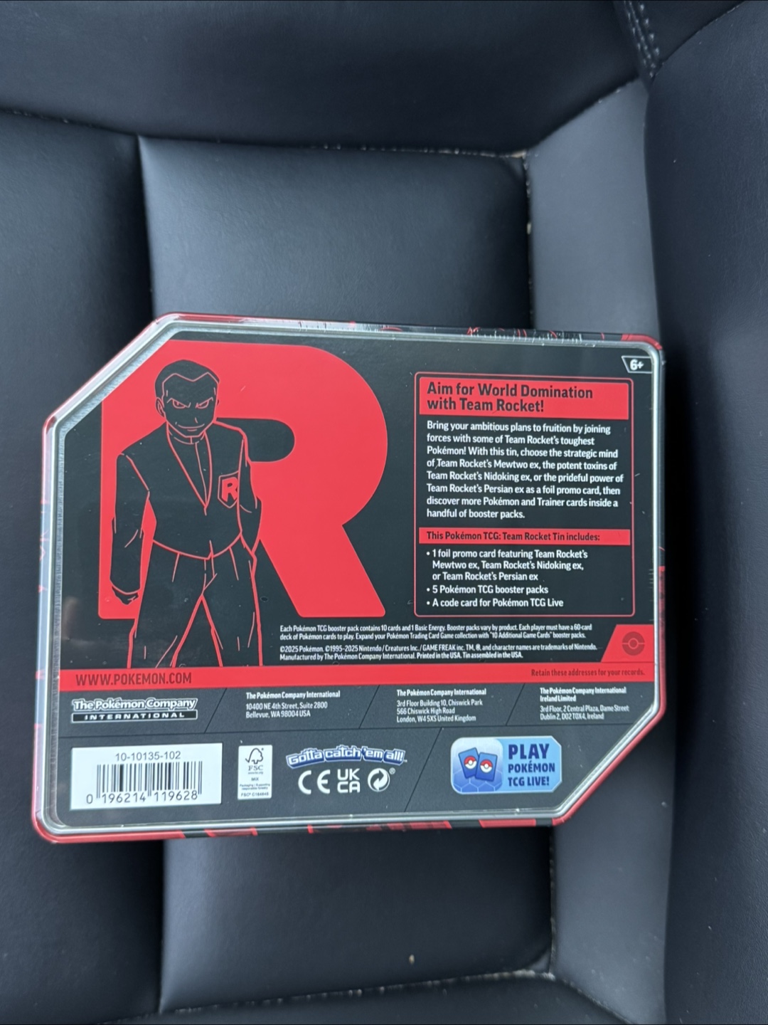 Pokemon team rocket’s Persian ex tin - photo 2