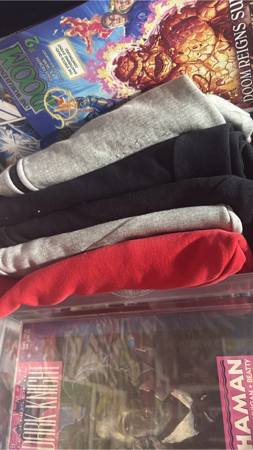2 Nike techs (grey-black)( large-medium)