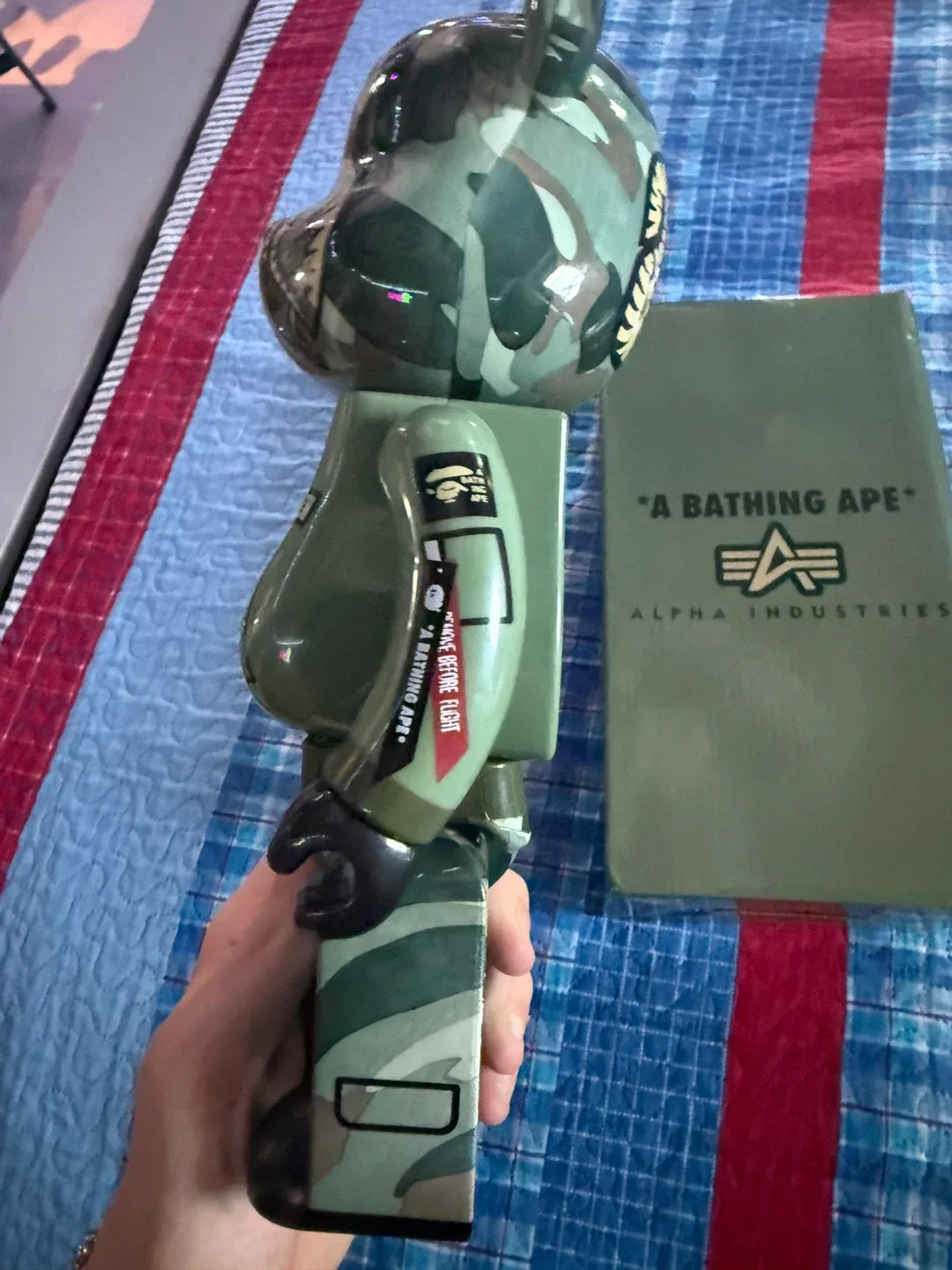 A Bathing Ape x Alpha Industries Bearbrick 100% & 400% image indicator(3)