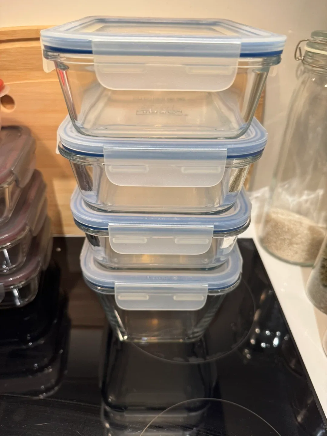 IKEA 4-Piece Glass Food Container Set thumbnail