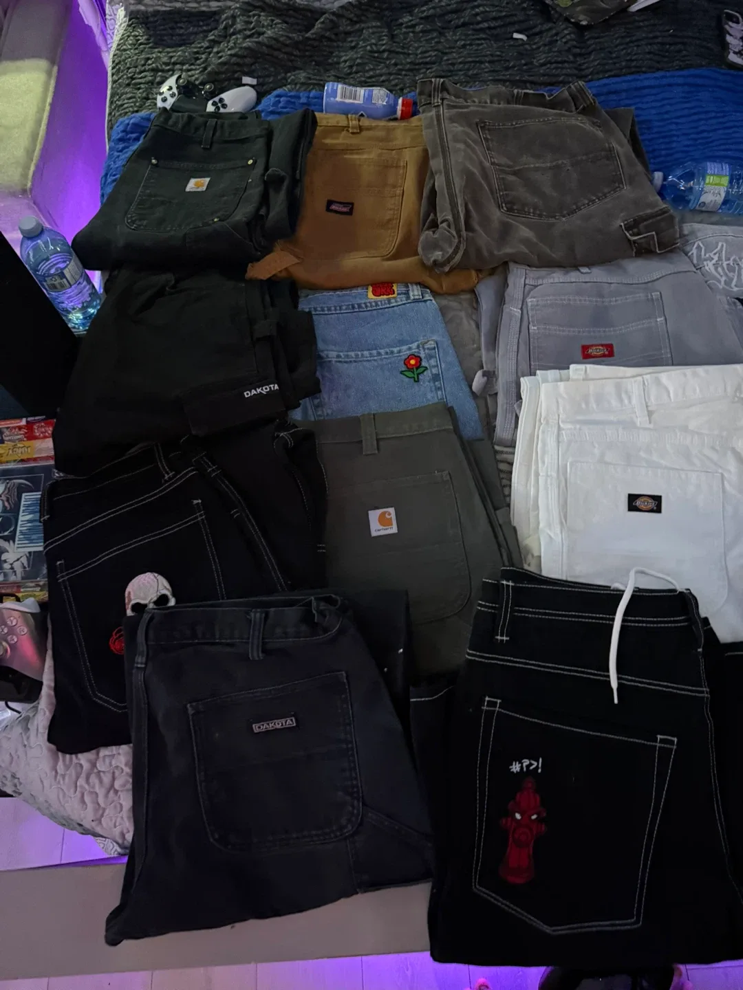 Assorted Work Pants: Carhartt, Dickies, Dakota image indicator(4)