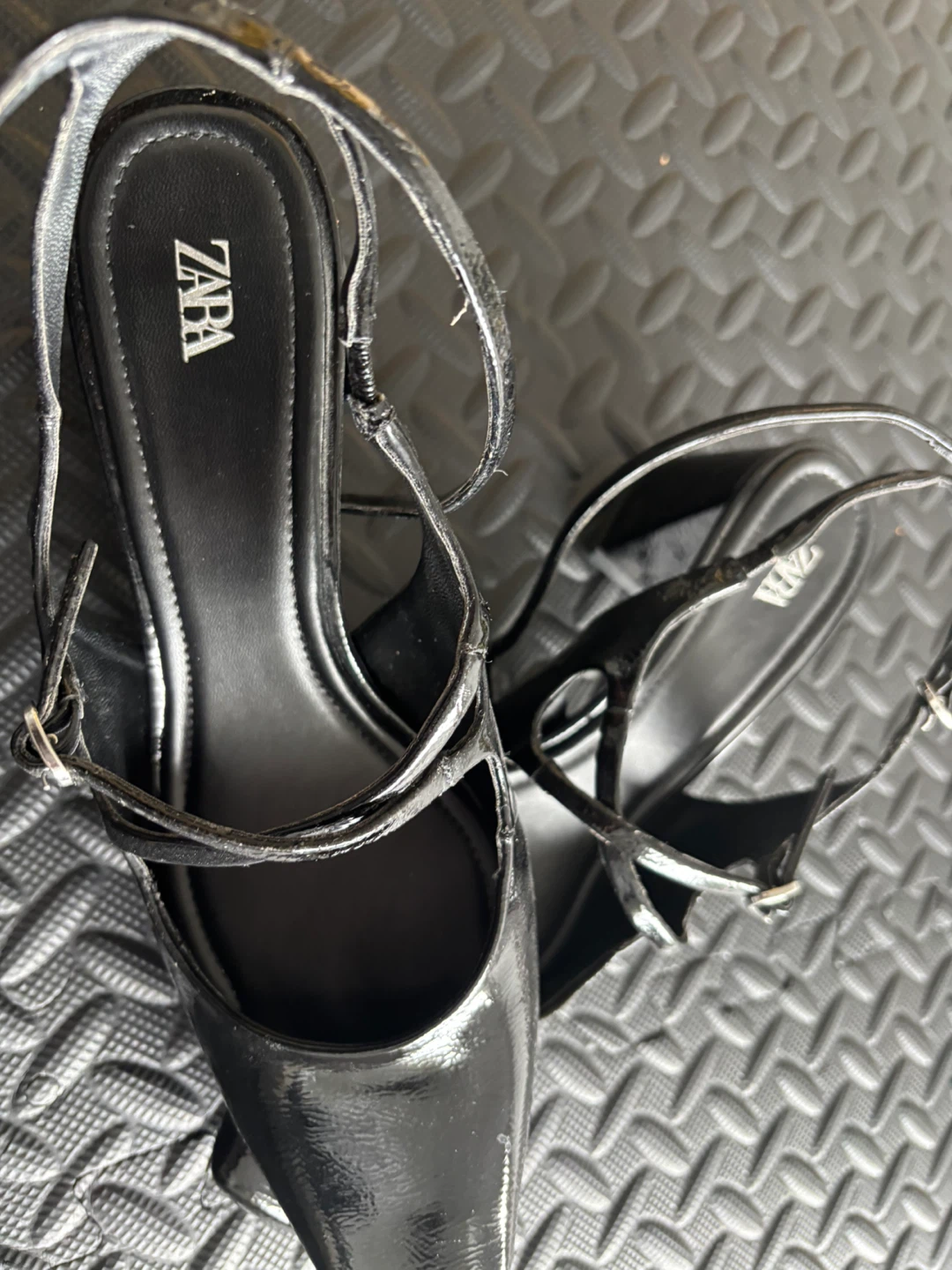 Zara Black Patent Heels. Euro size 37 - photo 2