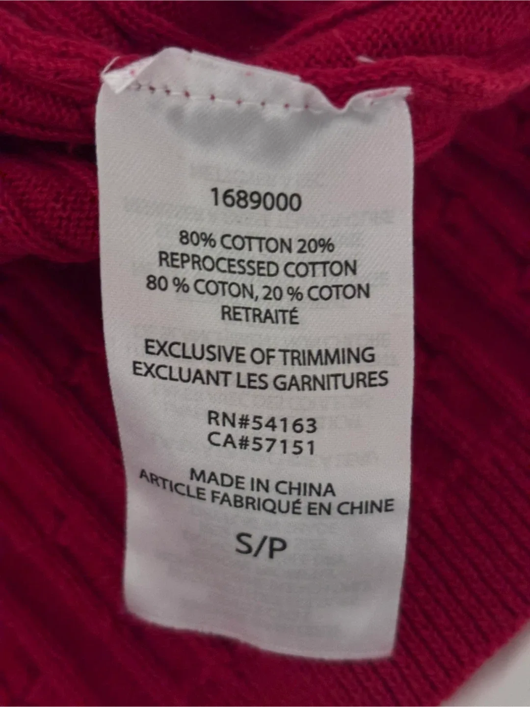 tommy hilfiger red v neck knit sweater image indicator(2)
