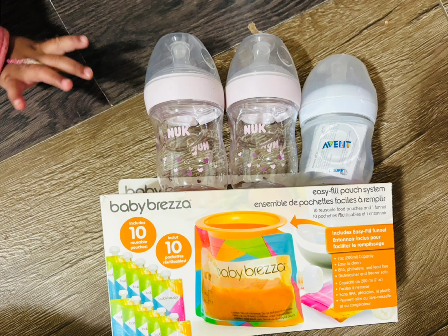 NUK & Avent Baby Bottles + Baby Brezza Pouches