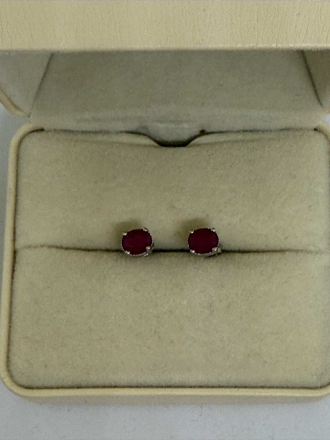 Ruby S925 Silver Earrings