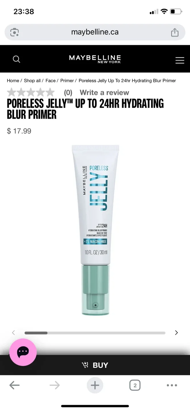 Maybelline Poreless Jelly Up to 24HR Hydrating Blur Primer image indicator(2)