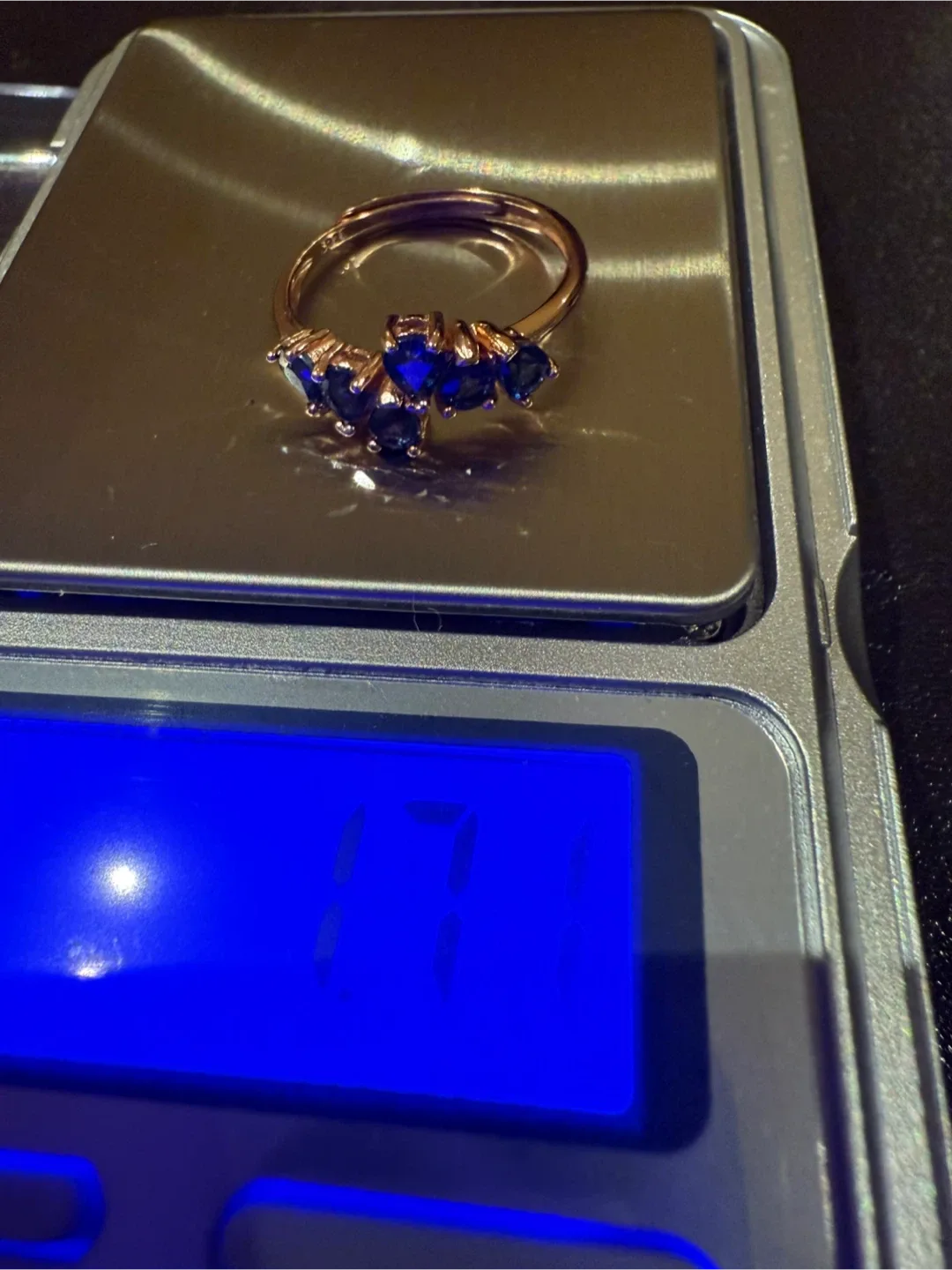 Blue Sapphire S925 Silver Ring image indicator(2)