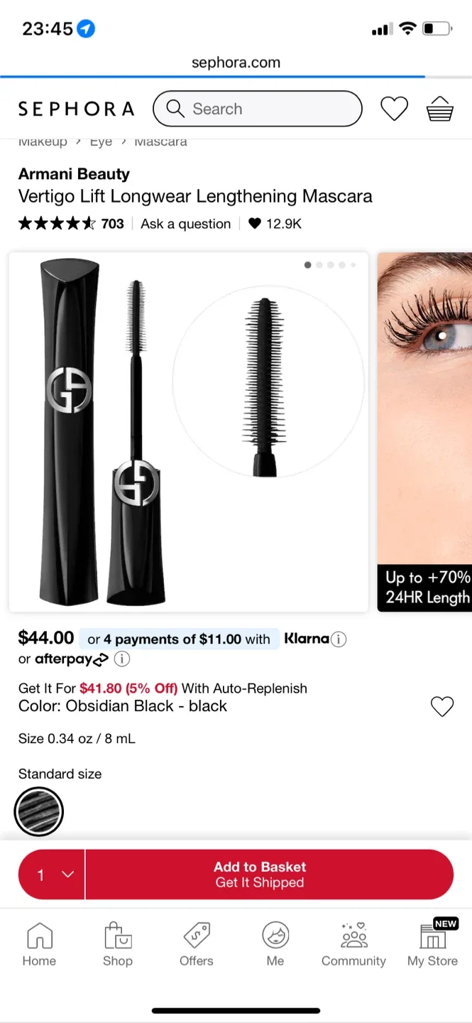 Giorgio Armani Vertigo Lift Mascara image indicator(4)