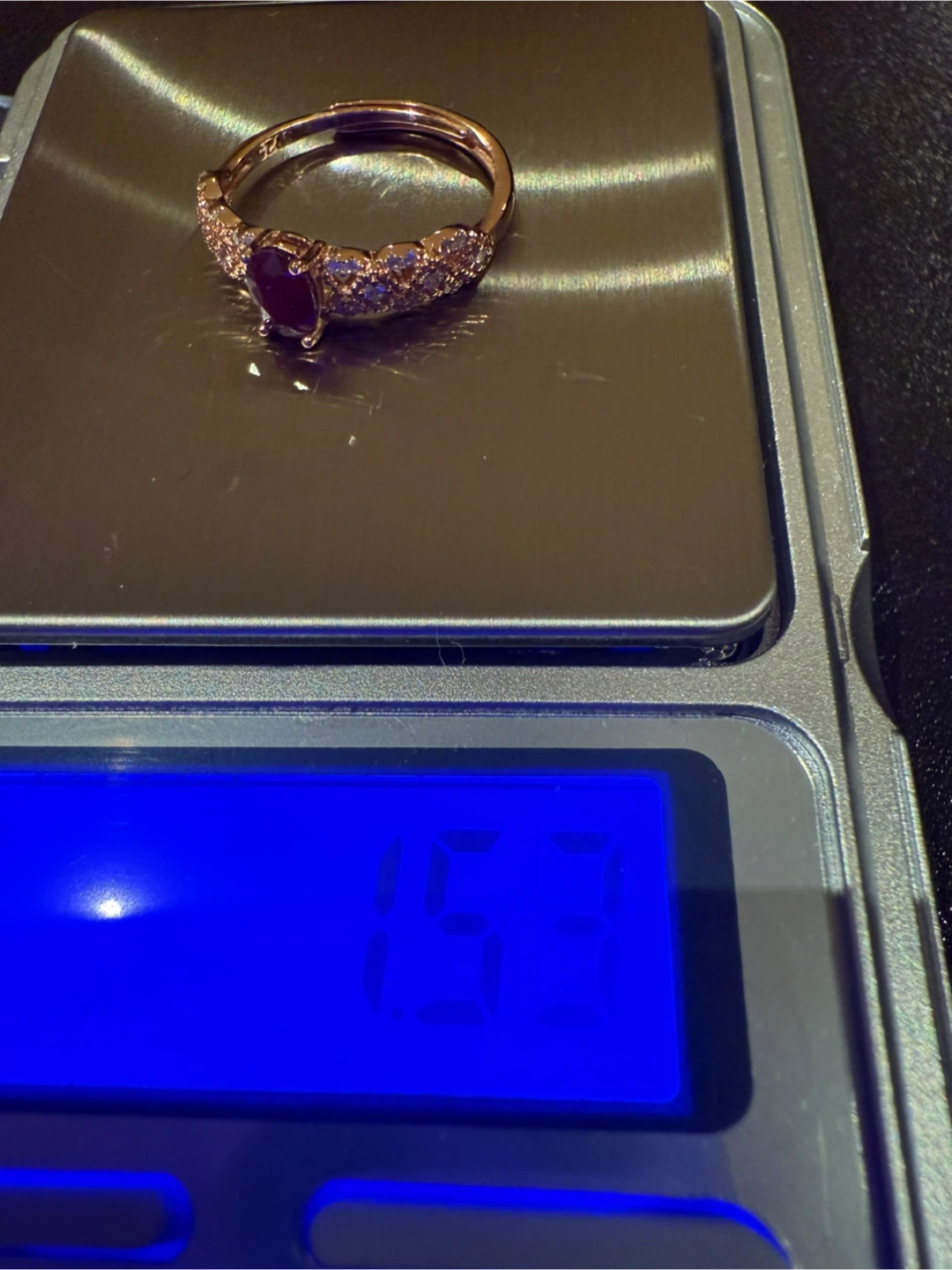 Ruby S925 Rose Gold Silver Ring - photo 2