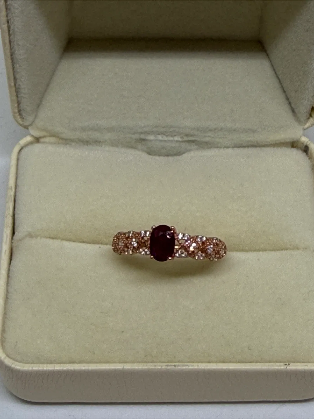 Ruby S925 Rose Gold Silver Ring thumbnail