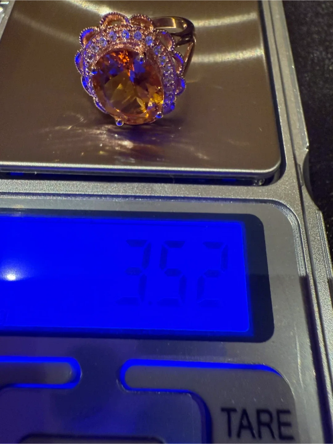 Natural Citrine Crystal S925 Silver Ring image indicator(3)