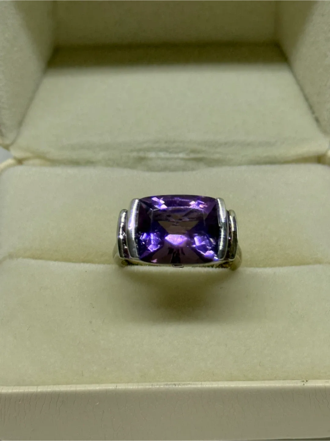 Royal Purple Amethyst S925 Silver Ring thumbnail
