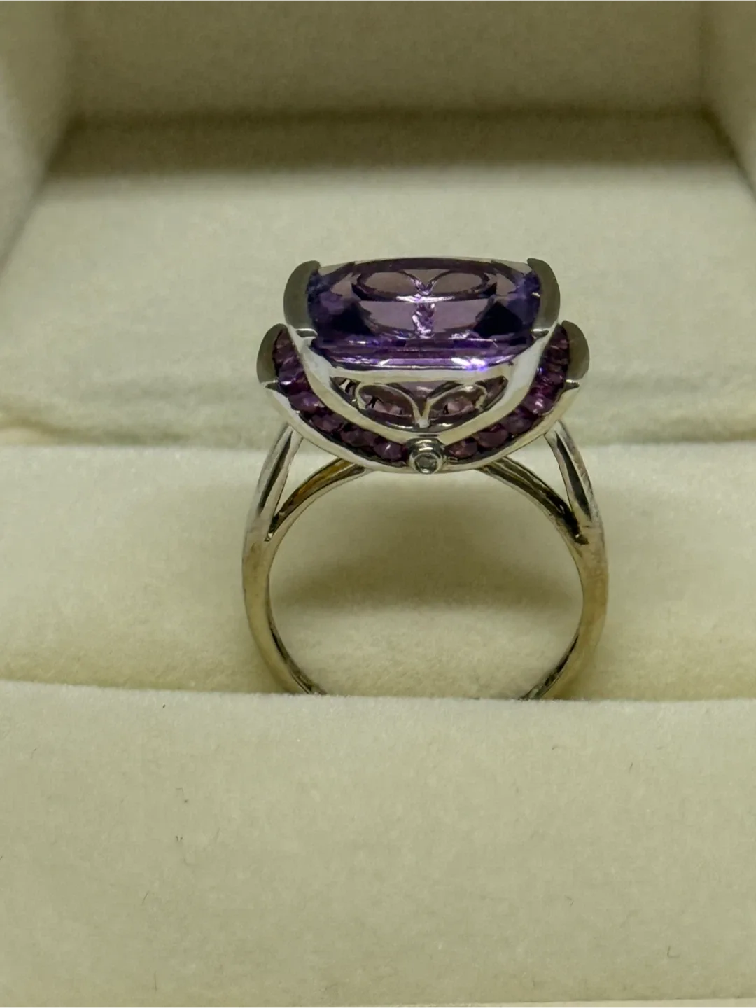 Royal Purple Amethyst S925 Silver Ring image indicator(2)