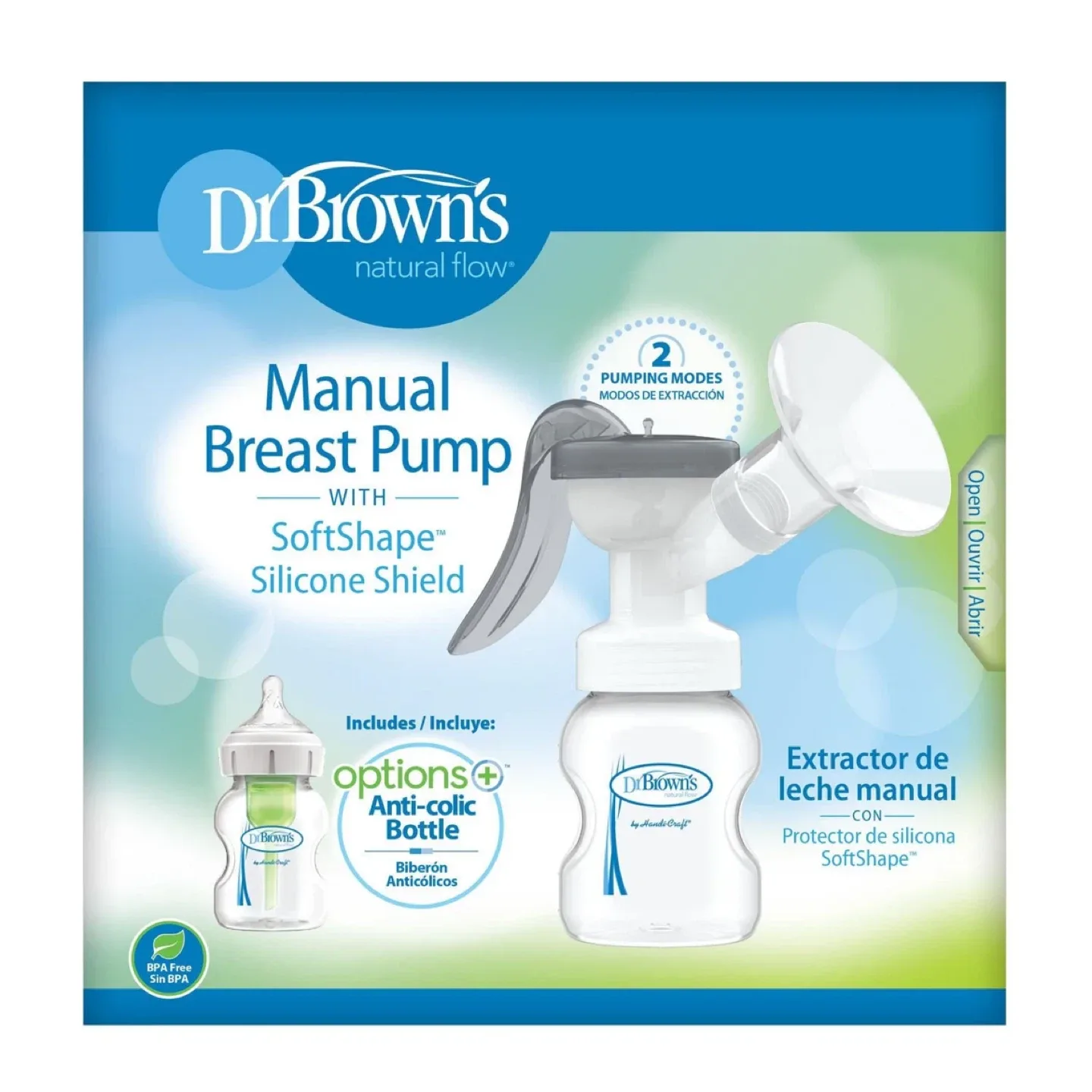 Dr. Brown's Manual Breast Pump with SoftShape Silicone Shield