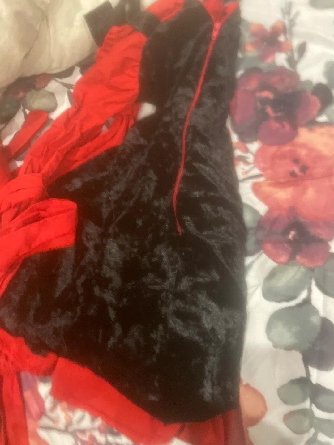 old times/vampire dress Red & Black Halloween costume Dress - photo 5