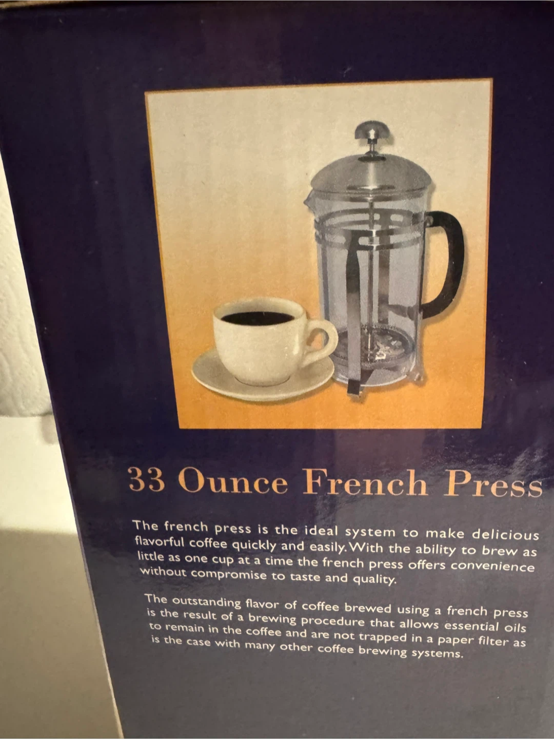 33 Ounce French Press Coffee Maker - photo 2