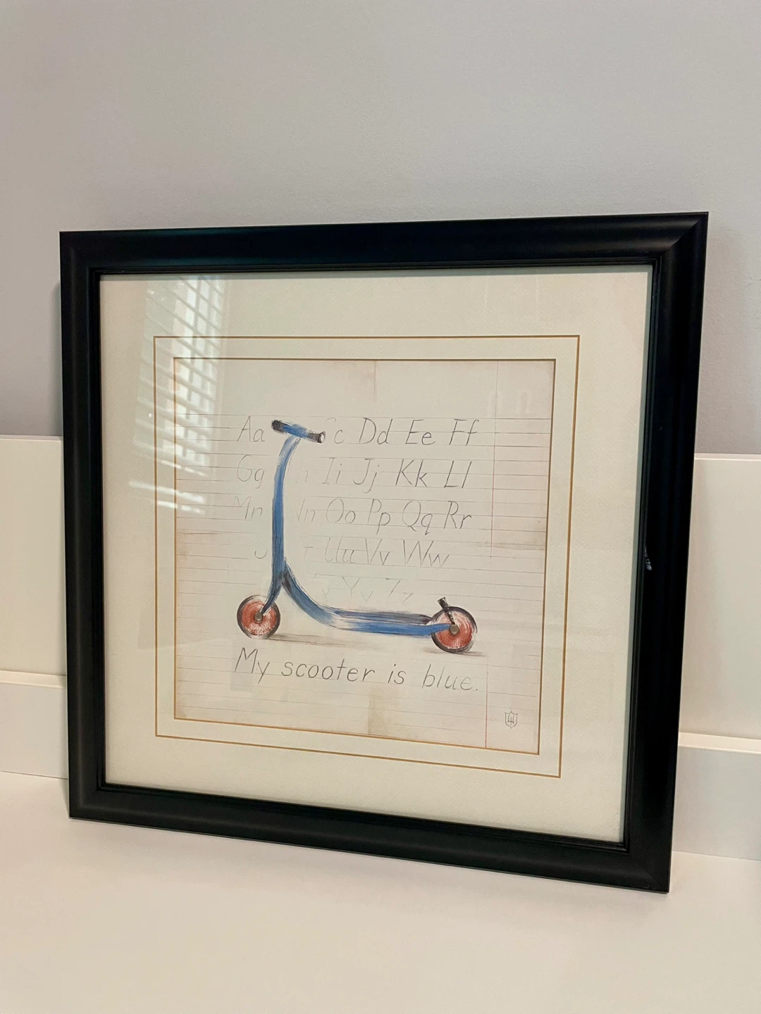 Framed Scooter Art Print 🥕