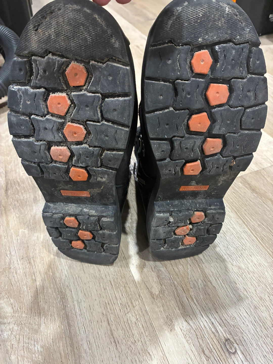 Harley Davidson Black Leather Motorcycle Boots - photo 5