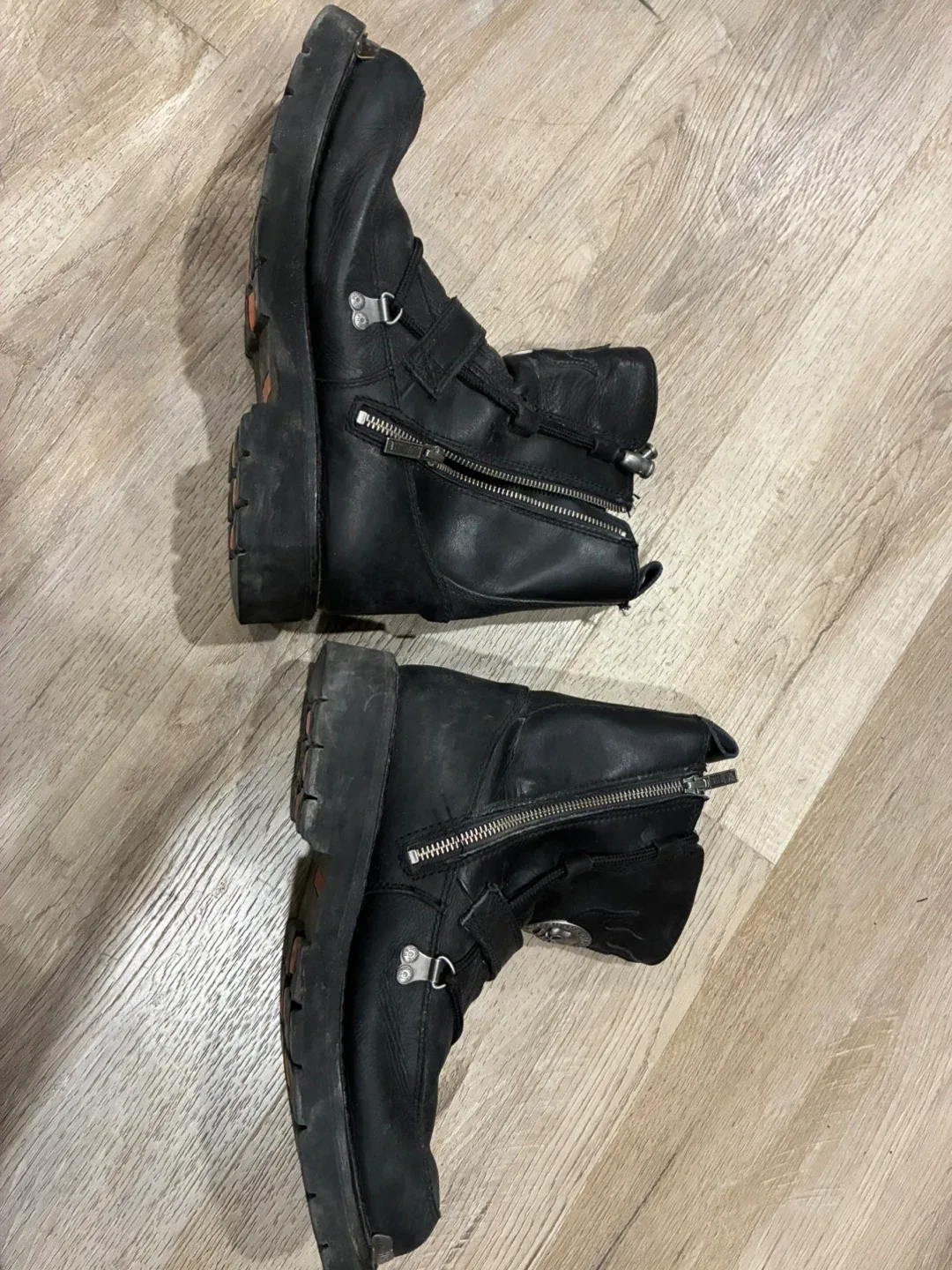 Harley Davidson Black Leather Motorcycle Boots image indicator(4)